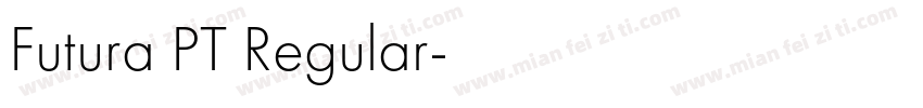 Futura PT Regular字体转换